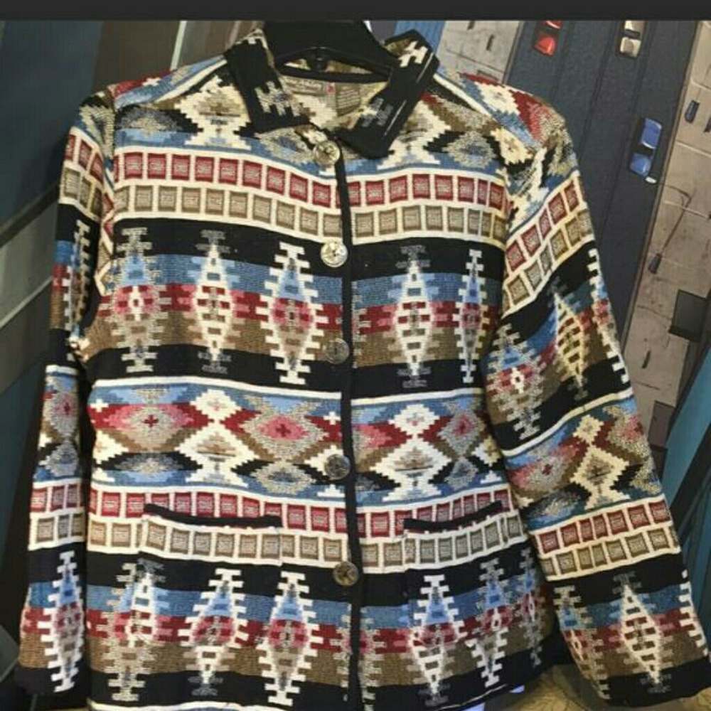 Jeane Ashley Aztec Jacket Sz :LP